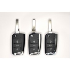 Корпус ключа Volkswagen Passat Golf 7 MK7 Seat Leon для Skoda Octavia A7 3 кнопки
