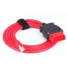 BMW enet (Ethernet to OBD) Interface Cable Lan Cabel RED